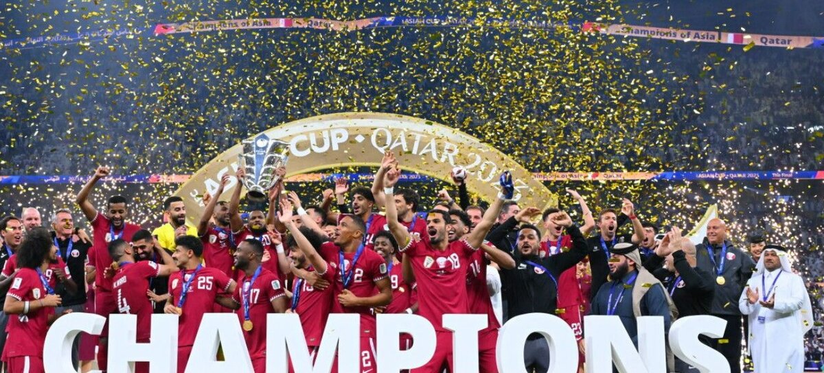 Сборная Катара - обладатель азиатского кубка 2023