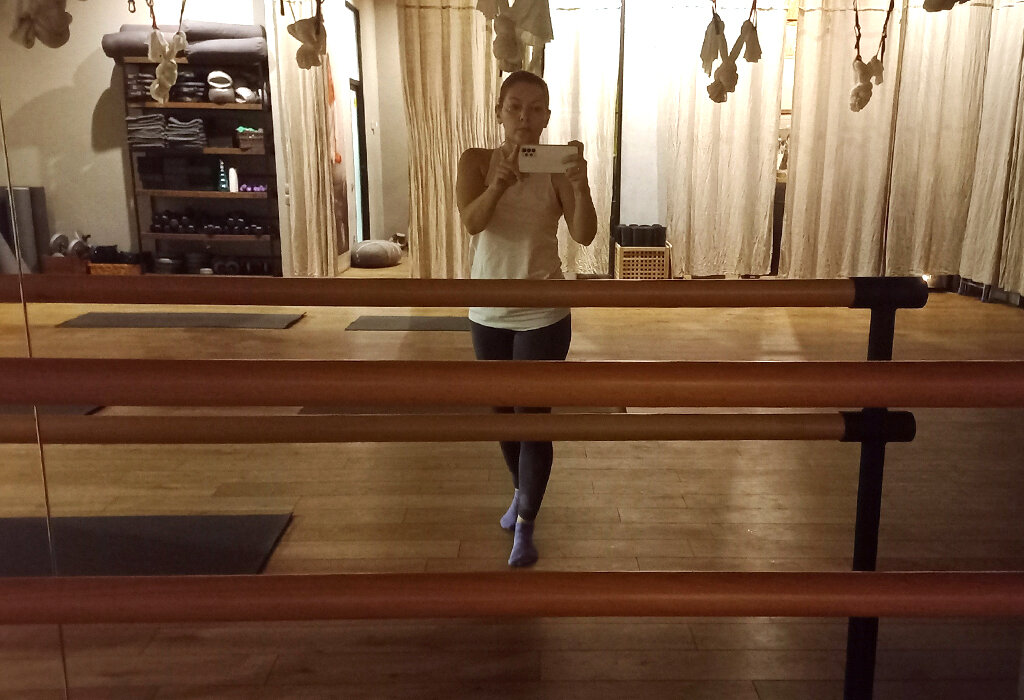 В студии перед тренировкой