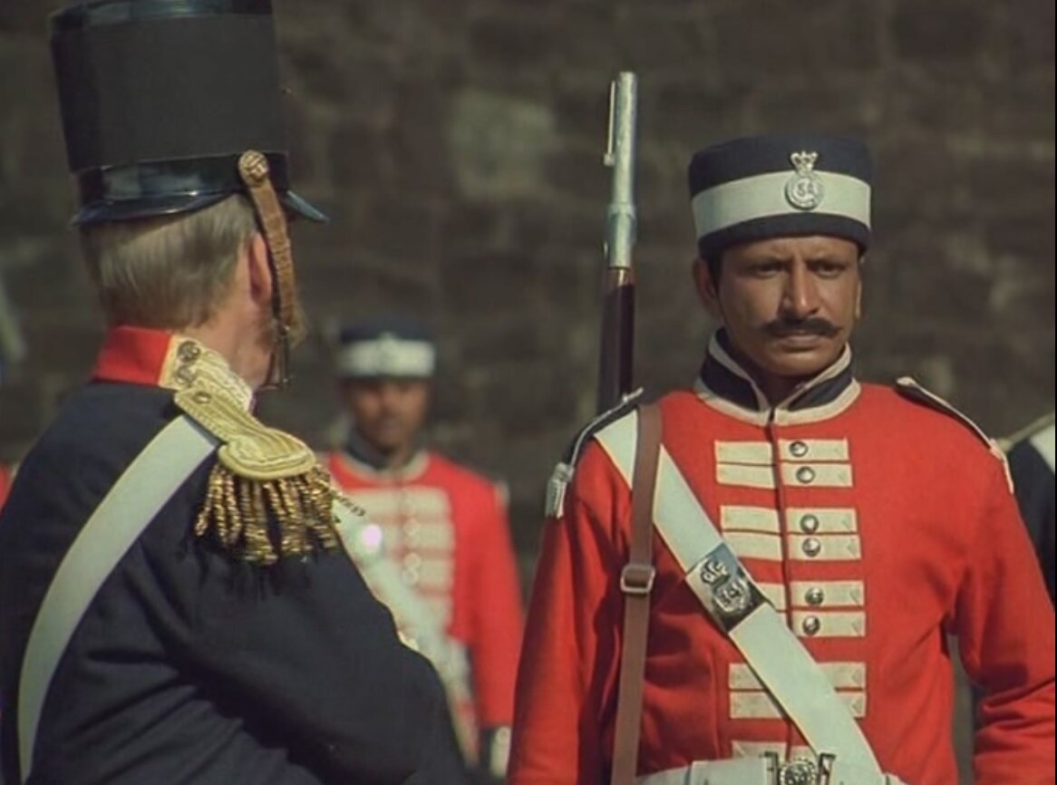 Сипай из 34-го полка и английский офицер. Кадр из фильма