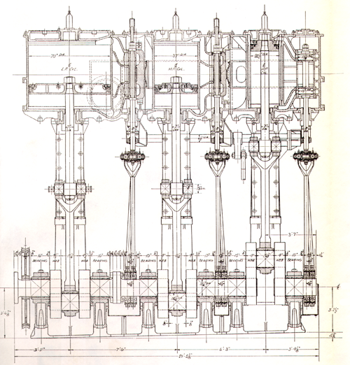 Чертеж паровой машины