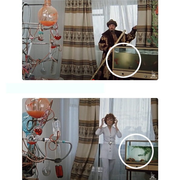     В фильме «Иван Васильевич меняет профессию» нашли киноляп с аквариумом