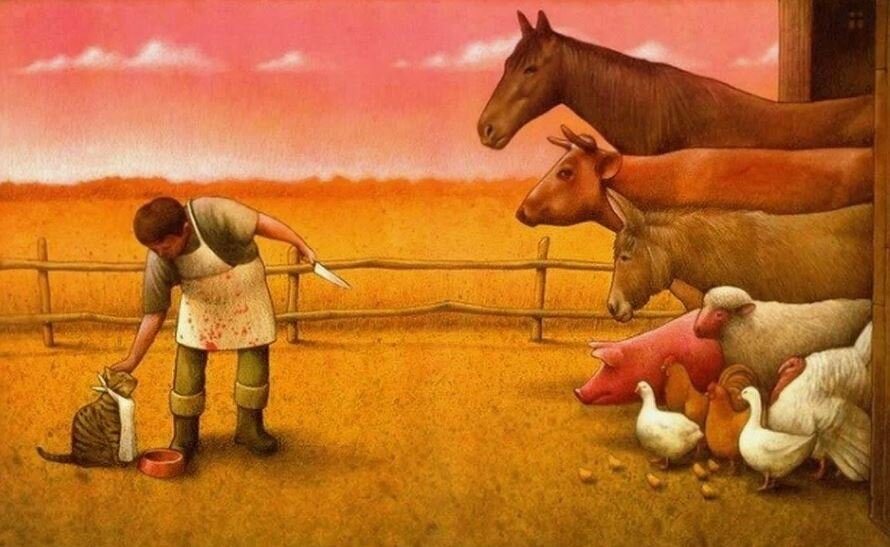 Морально-этический аргумент часто важен для тех, кто отказывается от употребления мяса в пищу. Впрочем, не для всех