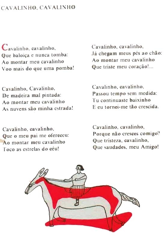 Маленькая лошадка иллюстрация из книги O livro da Tila в свободном интернет доступе