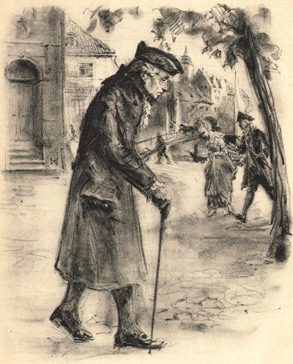 В конце жизни Кант уже не мог позволить себе так любимые им прогулки по городу...