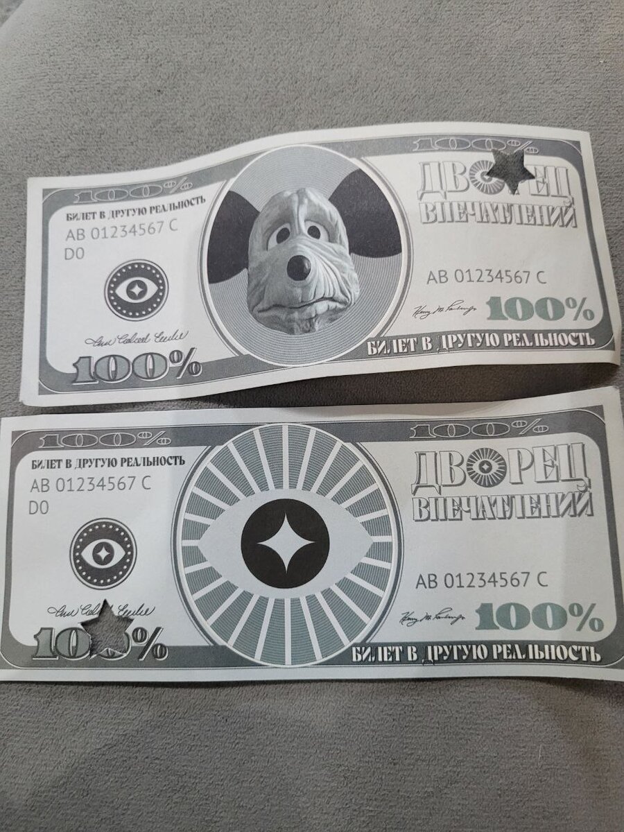 Так выглядят входные билеты