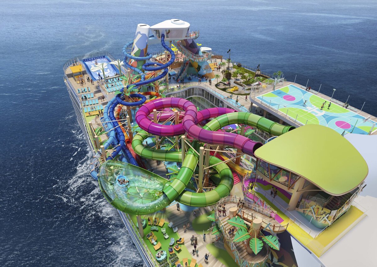 аквапарк, 3D модель Royal Caribbean