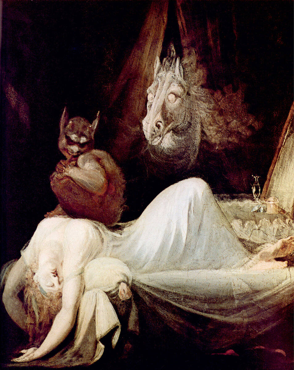 Ночной кошмар. Холст, масло. Генрих Фюссли. 1790 г.