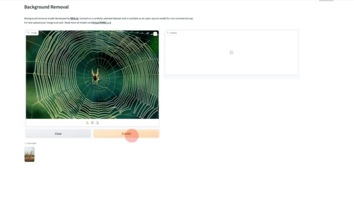Ссылка на сервис - https://huggingface.co/spaces/briaai/BRIA-RMBG-1.4
