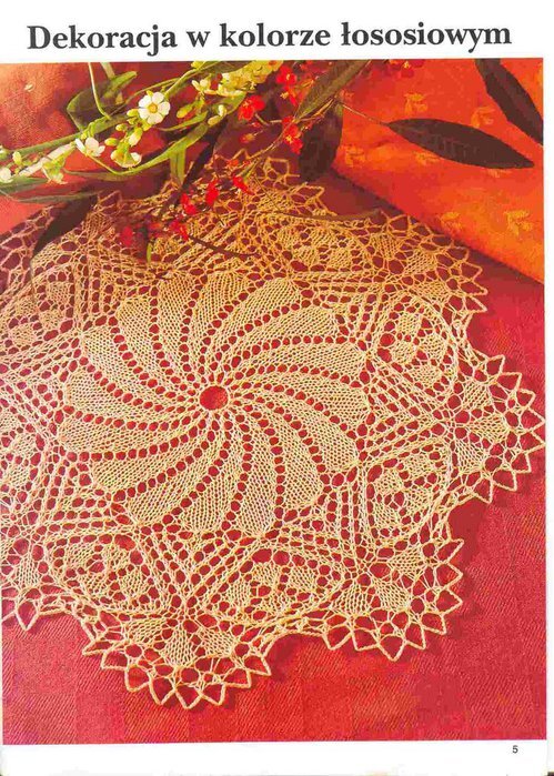 салфетка спицами 2