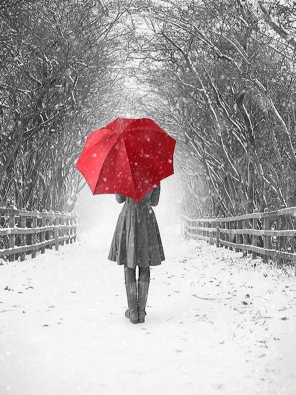 Некрасивый поступок несмотря на сильный дождь. Зимой под зонтом. Девушка с зонтом зимой. Девушка и снегопад. Зимняя аватарка для девушки.
