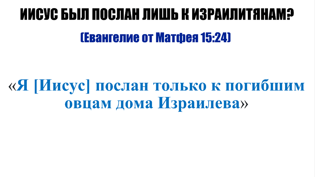 К КОМУ ПОСЛАН ИИСУС? ОТВЕТ ЗАКИРУ НАЙКУ | Субъективный взгляд | Дзен