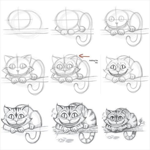 Рисуем чеширского Кота! Уроки вдохновения. Дзен