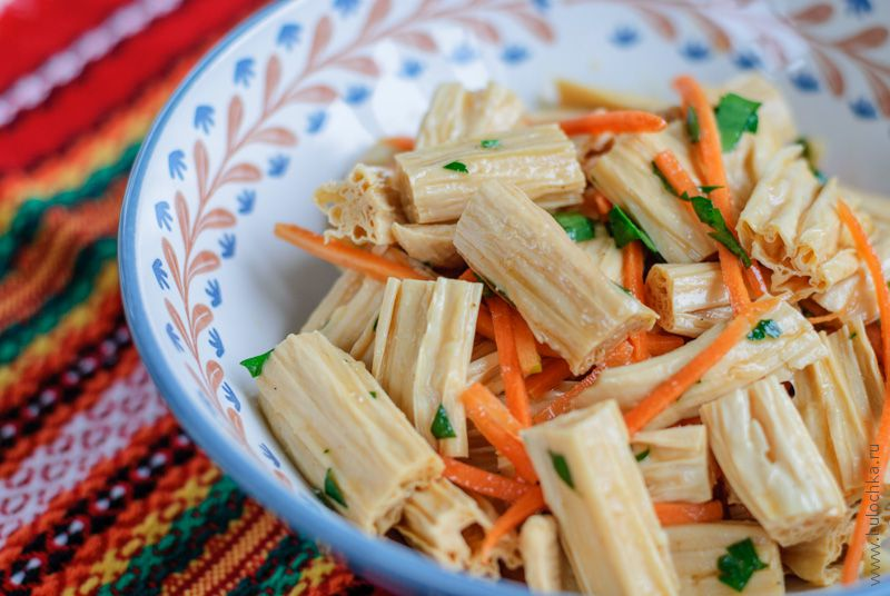 Спаржа по–корейски без сахара и уксуса🍴 - рецепт веганский (постный)