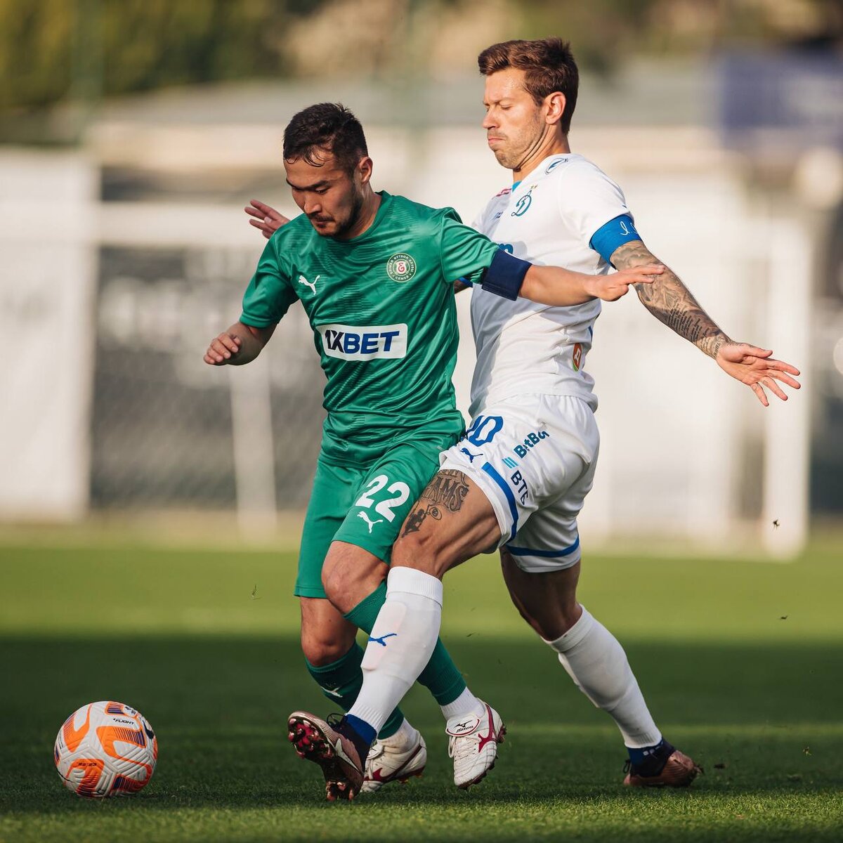 Матч "Динамо" - "Елимай" на сборах в Турции. Фото: телеграм-канал "Динамо"