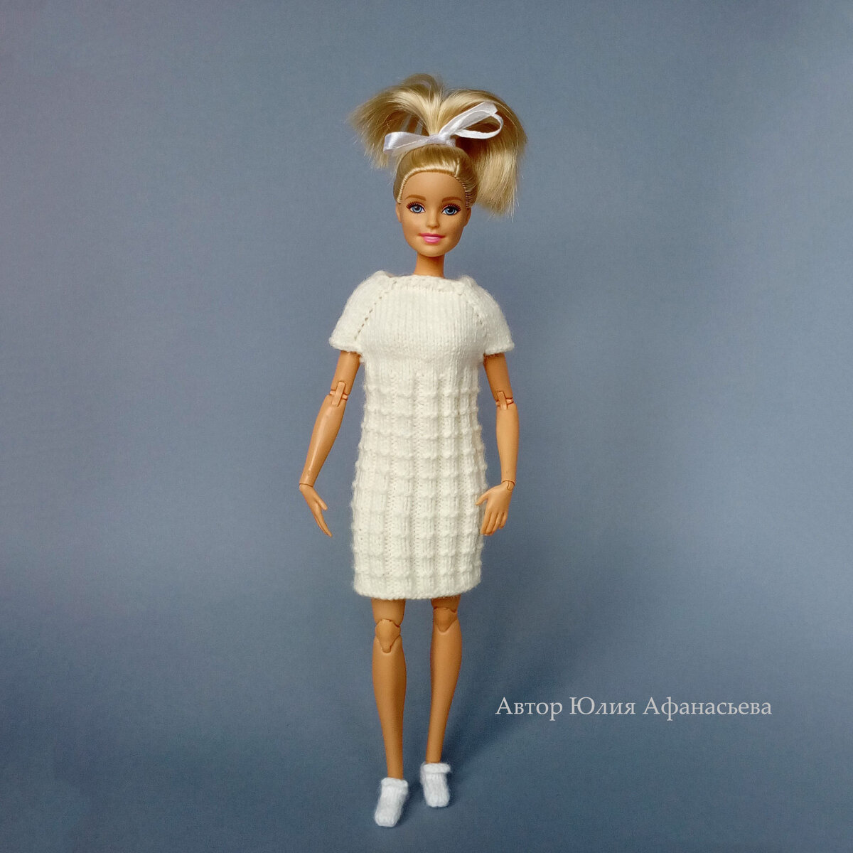 Платье "Снежок". Проект "Страна куклы Маши"