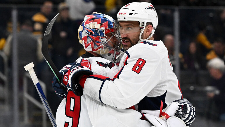    Чарли Линдгрен и Александр Овечкин. USA Today Sports
