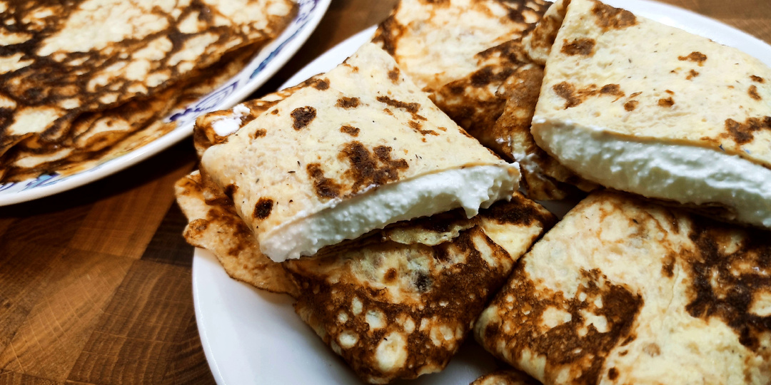 Тонкие блинчики диабетикам, без муки, почти без углеводов. Идеально для масленицы