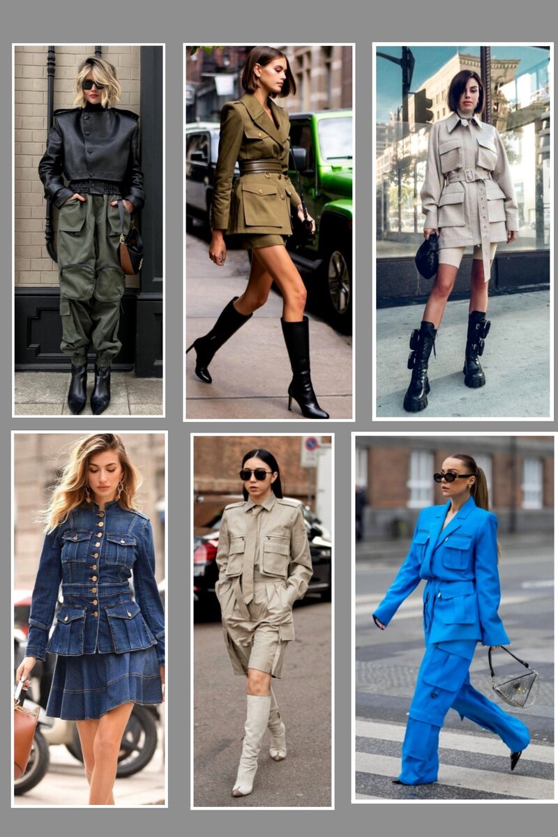 pinterest.com                                    Накладные карманы модный подиумный тренд-2024.