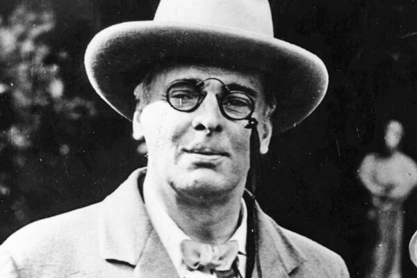 Ирландский англоязычный писатель, поэт, драматург Уильям Батлер Йейтс (1865-1939)