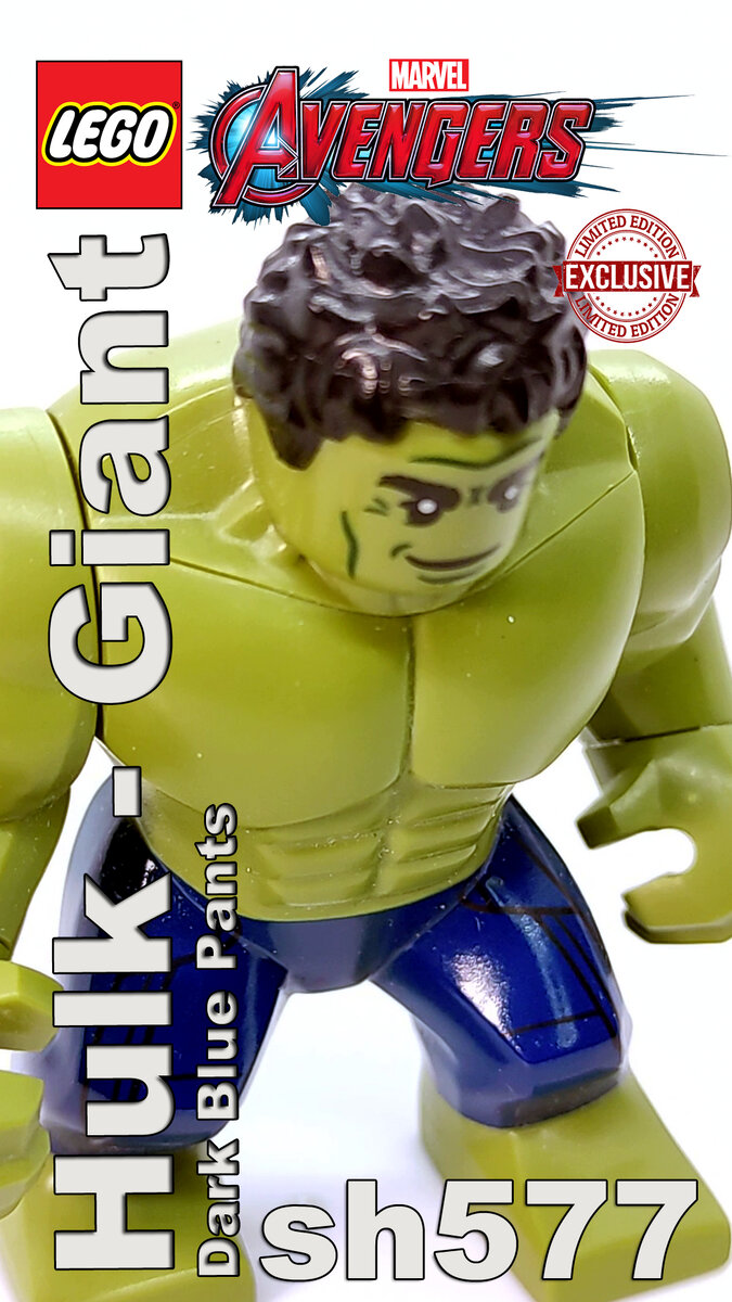 Big Figure Hulk with back hair and dark blue pants