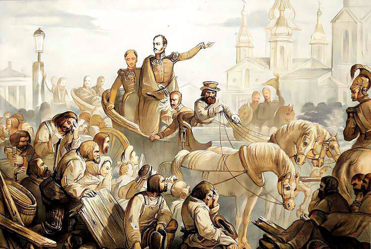 Николай I на Сенной площади