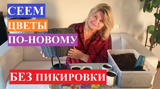 Сеем цветы по-новому, без пикировки!