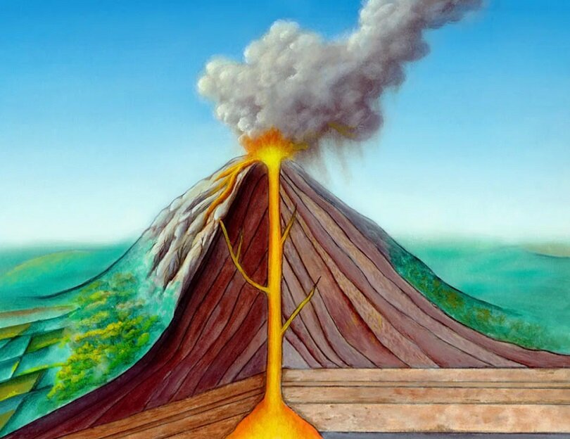 Извержение вулкана