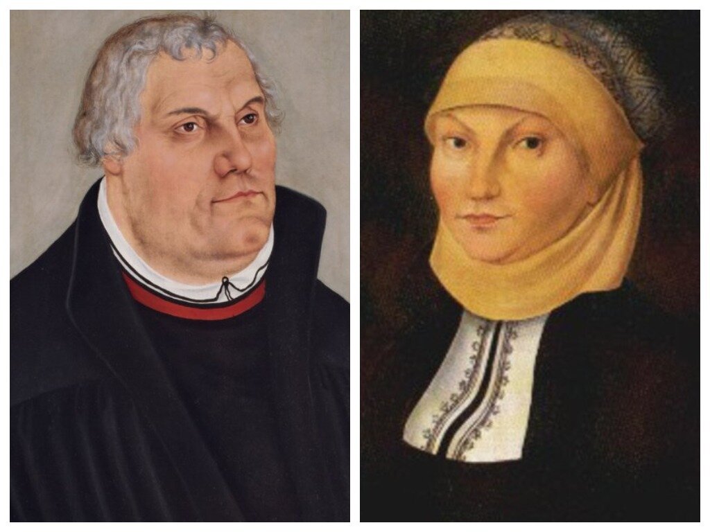 Катарина фон Бора и Мартин Лютер.