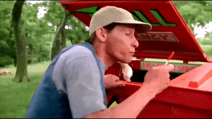 Сцена из фильма «Испуганный глупец Эрнест» (1991 г.)