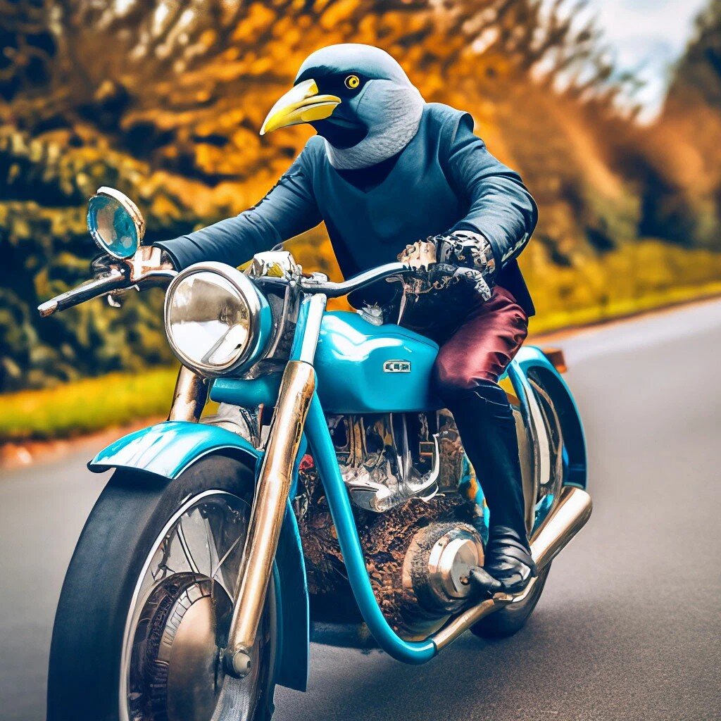 Галочка на мотоцикле 😧😀