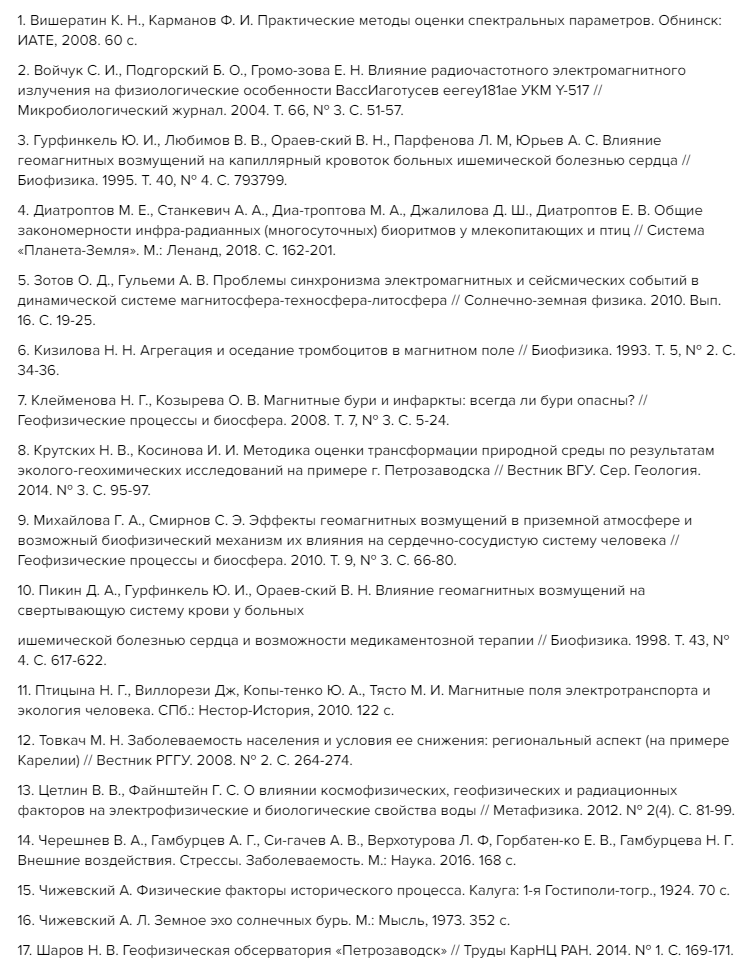 Мои скриншоты названий и списков статей на данную тему из интернета