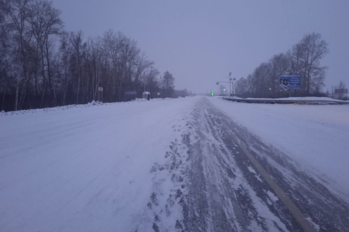    Водителей предупредили об опасности на дорогах в Бурятии из-за снега