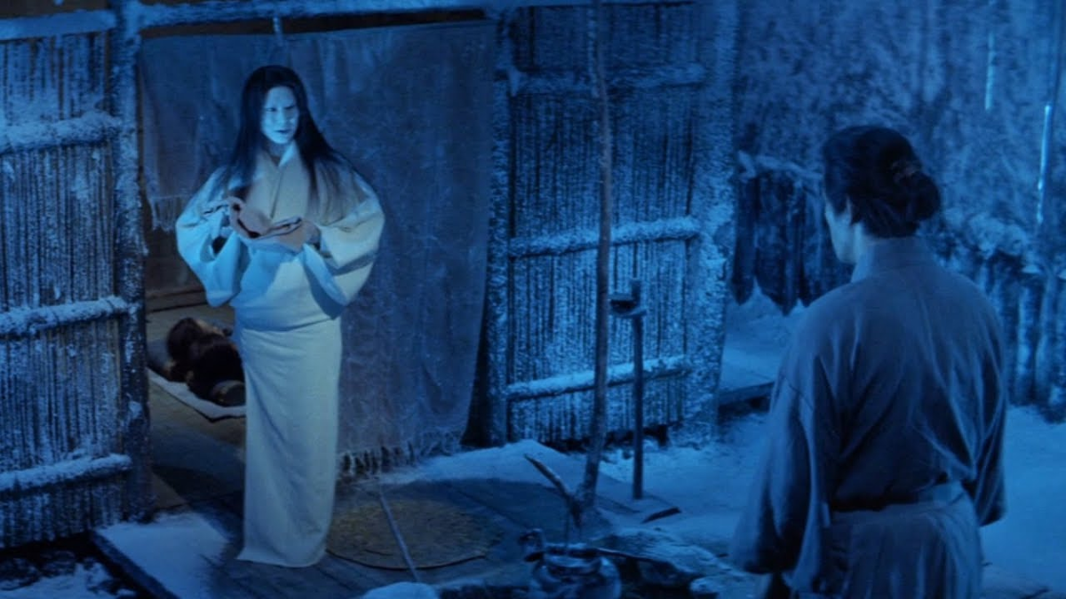 Слушать аудиокнигу дама из сугроба. Квайдан 1964 Снежная женщина. Легенда о снежной женщине Kaidan yukijorô.