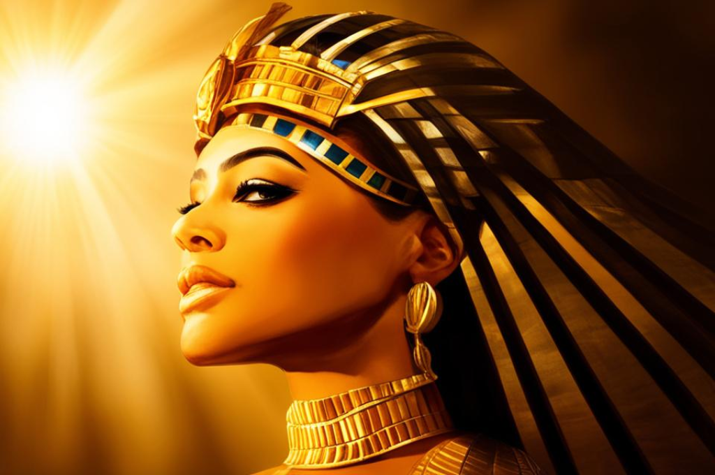 Египетская царица просто прекрасна во всех отношениях.