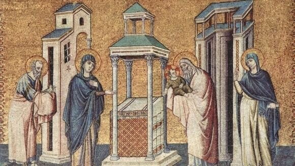 Пьетро Каваллини. Мозаика апсиды базилики Санта Мария ин Трастевере. 1291 г. Рим, Италия