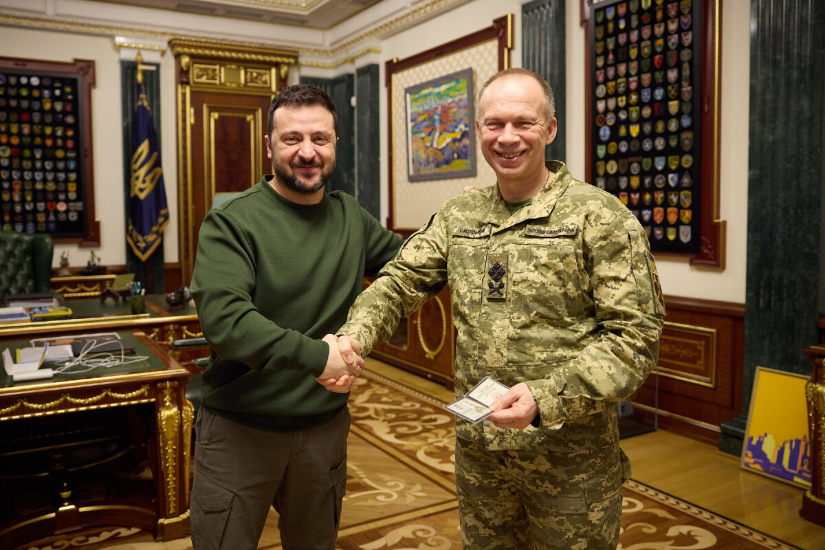 Владимир Зеленский и Александр Сырский. Фото: President Of Ukraine/Globallookpress