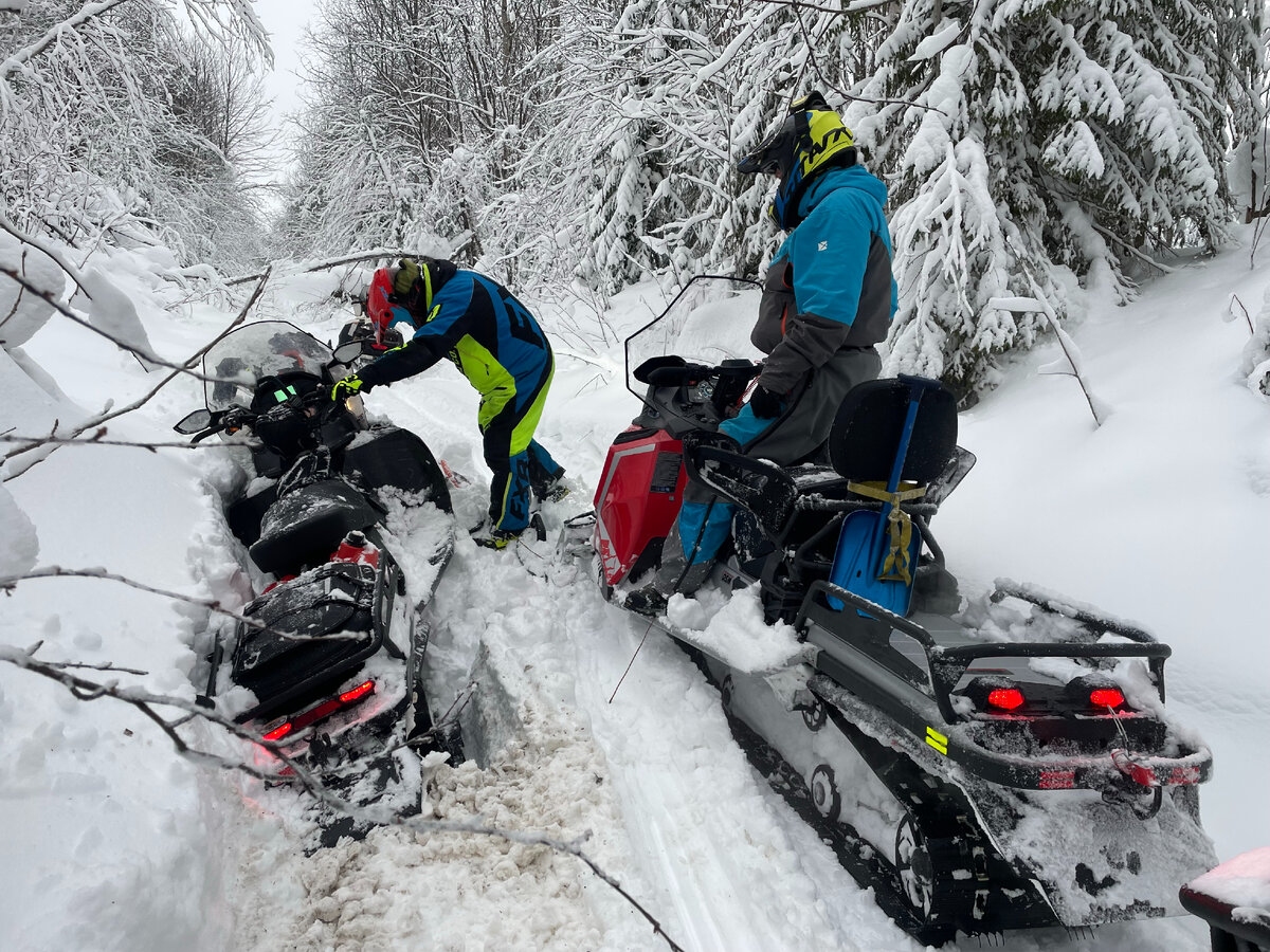 OSM SM 1000 в глубоком снегу