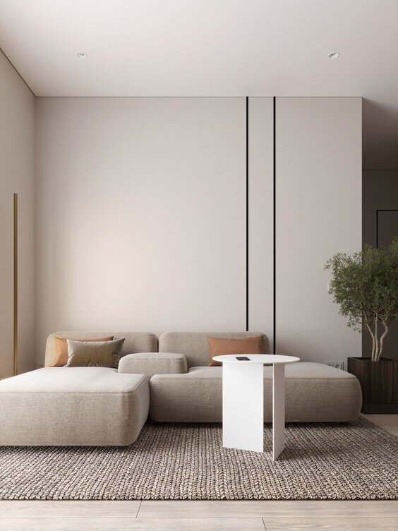 Варианты интерьерных решений. Стили: "Мягкий минимализм", "Оверсайз", "Олд Мани"
