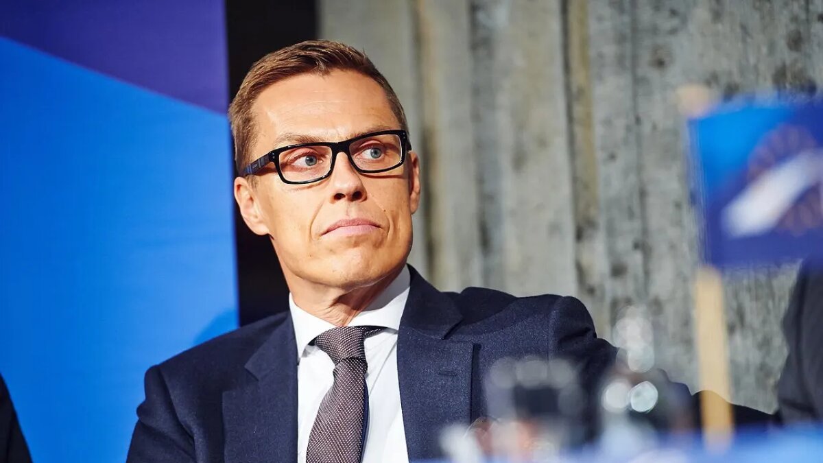    Александер Стубб, кандидат от Национальной коалиционной партии.