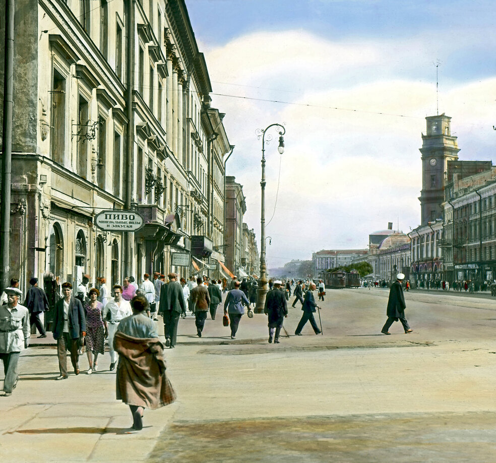 Лиговский проспект Ленинград 1930 год.