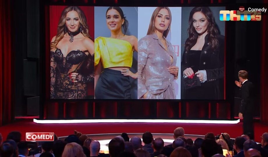    Кадр из видео, YouTube-канал Comedy Club