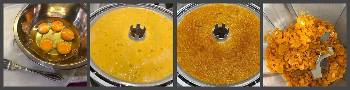 Приготовление яичного порошка в дегидраторе