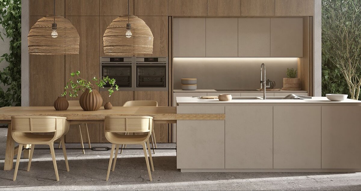 Изящная кухня в стиле джапанди. Источник: Shutterstock