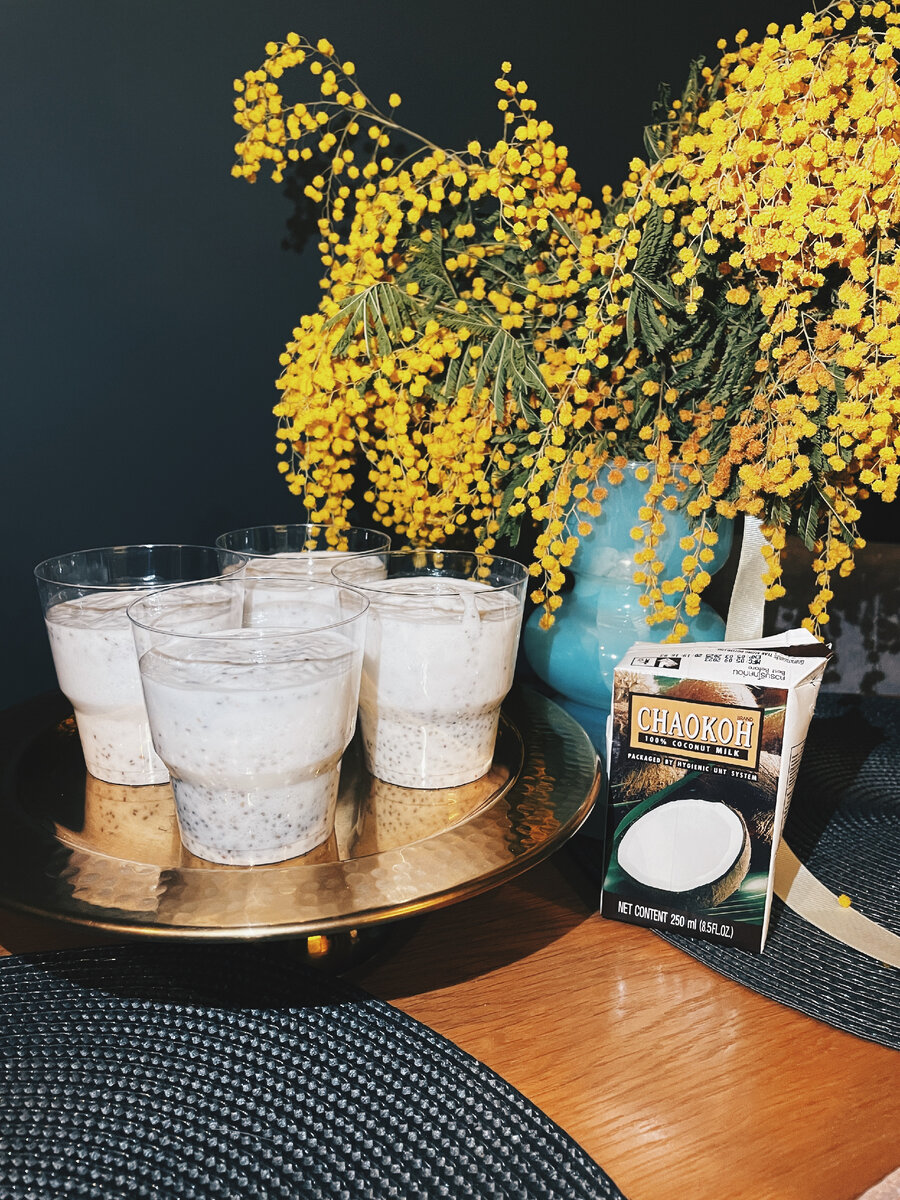 Чиа пудинг на кокосовом молоке