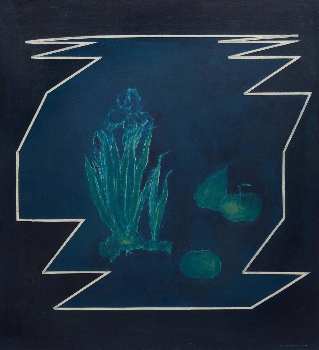 Кадзуо Накамура, "Подвеска 5", 1968, холст, масло, 61 х 55,9 см, Коллекция Эндрю Рукли, Онтарио.