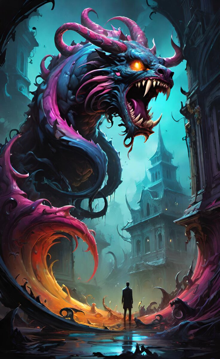 Кошмарный сон (нейросеть Dream by WOMBO)