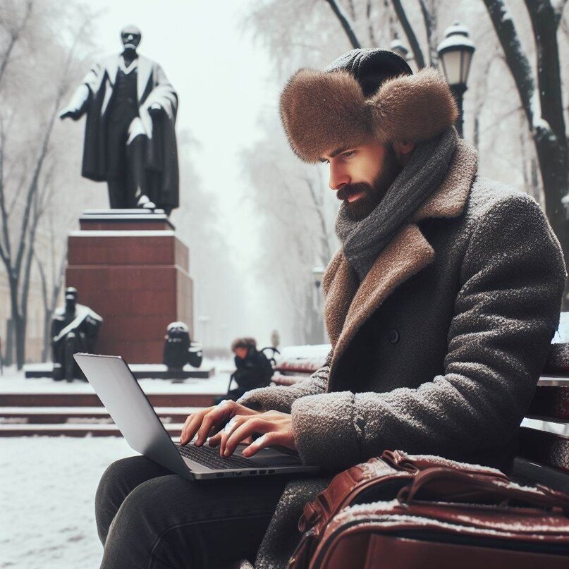 так выглядит типичный фрилансер в России по версии нейросети DALLE2