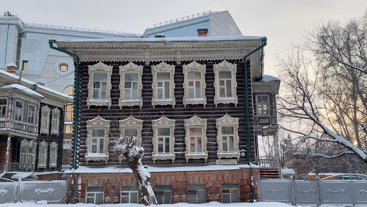 Томск, Татарская слобода. Дома-близнецы по улице Алексея Беленца. Фото Natalya Dolidenok