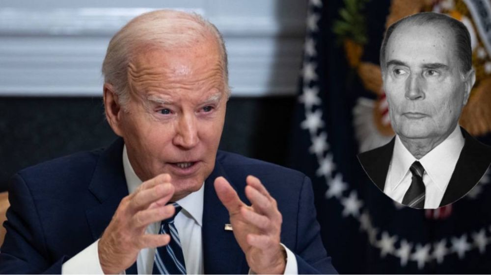 Байден общается с давно умершим президентом Франции