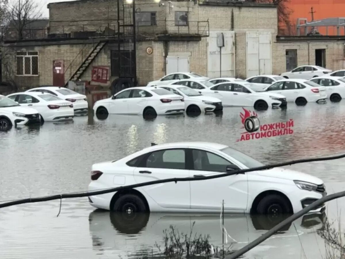 Затопленные в Ростове на дилерском складе новые Lada не пострадали —  «АвтоВАЗ» | Ростовская область сегодня | Дзен